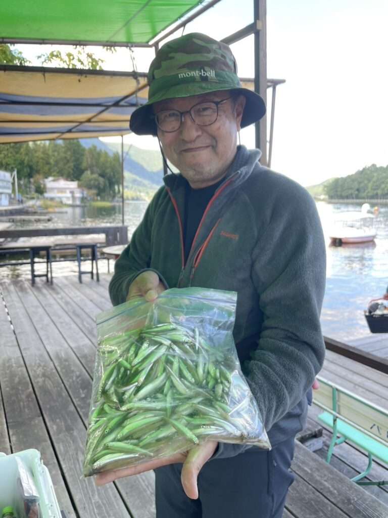 木崎湖ワカサギ釣果情報　10/15